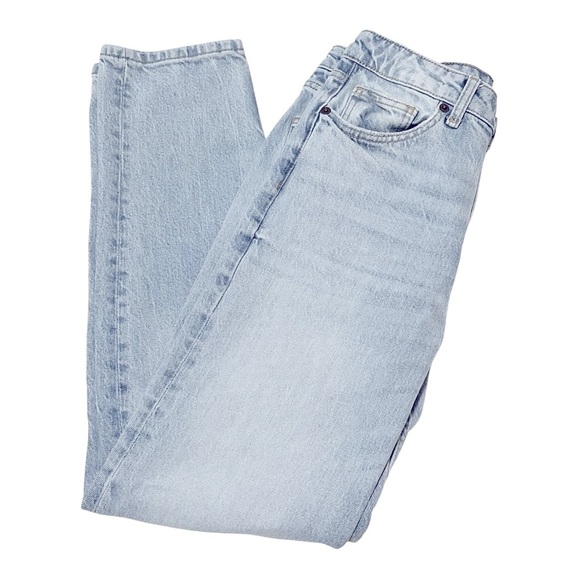 016 Zara Hi-Rise 6 Women Blue Boyfriend Jeans - Picture 3 of 5